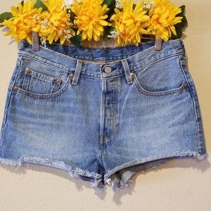 Levi's high waisted shorts